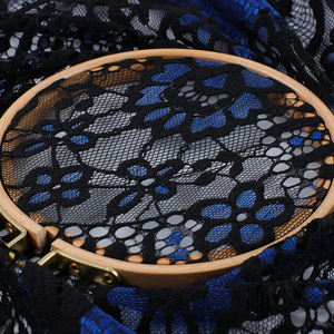 Wholesale Glitter Tulle <strong>Lace</strong> Black Luxury Eyelash Chantilly <strong>Lace</strong> <strong>Fabric</strong> For Women Wedding Dress - Product Image 3