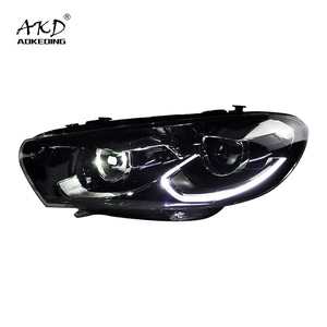 Phare de voiture pour <span class=keywords><strong>Scirocco</strong></span> R 2009 — 2017, feu anti-brouillard à LED <span class=keywords><strong>DRL</strong></span>, Signal clignotant, faisceau haut et bas, accessoires de projecteur - Product Image 1