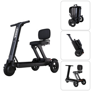Scooter électrique pliable à 3 roues pour adultes handicapés KSM-908 avec siège pour personnes âgées et handicapées - Product Image 2