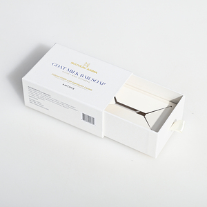 Custom Logo Sliding Paper Cardboard Drawer Gift <b>Box</b> with Ribbon and Tray Insert for Cosmetic & Skincare Packaging - Product Image 5