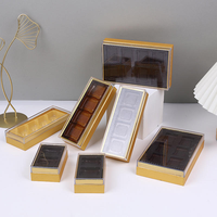 Cajas de Embalaje de Cartón de Grado Alimenticio Ecológicas Personalizadas de Fábrica de Alta Calidad con Tapa Transparente de PVC para Chocolate