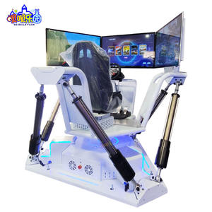 Simulator Balap Mobil VR Dinamis Indoor Enam Sumbu Tiga Layar 6 Dof Platform Gerak, Peralatan Game Balap Mobil, Laris Terjual - Product Image 1