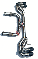 Système d'échappement Valvetronic en acier inoxydable 304 pour Chevrolet Corvette C8 Stingray 6.2 V8, tuyau d'échappement de silencieux de soupape d'usine, réglage de l'échappement de voiture de course