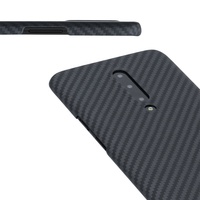 Étui de téléphone portable de luxe compatible avec la charge magnétique sans fil One Plus 7 Pro, en fibre de carbone, fin et protecteur, en fibre d'aramide, sans fil