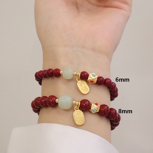 สร้อยข้อมือทองรูปพรรณธรรมชาติมาใหม่กำไลข้อมือหยกหยกแท้สร้อยข้อมืออวยพรสร้อยข้อมือผู้หญิง - Product Image 5