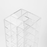Vitrine en acrylique transparente sur mesure pour modèles de voitures miniatures, présentoir en acrylique pour voitures miniatures 1/64