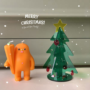 บล็อกต้นคริสต์มาสอะคริลิคขนาดเล็กของขวัญสำหรับตกแต่งเทศกาล - Product Image 3