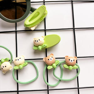 Vente chaude enfants bébé filles <span class=keywords><strong>petit</strong></span> ours lunettes de soleil épingle à cheveux bandeau 7 pièces ensembles enfants UV400 nuances mignon lunettes de soleil - Product Image 2