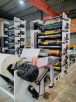 Nuova Macchina da Stampa Flessografica Automatica a 6 Colori 100m/min per Stoviglie di Carta Monouso