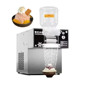 Máquina comercial para hacer hielo en la nieve de mesa, máquina eléctrica para hacer helados de copos de nieve, máquina Bingsoo de comida callejera coreana a la venta