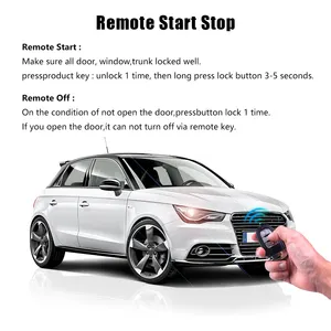 Para Audi Q3 A1 RS3 sistema de arranque por pressão remoto de entrada sem chave acessórios do carro sistema de arranque por pressão entrada sem chave