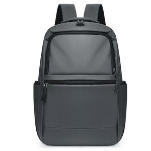 Trendy Waterproof Oxford <b>Leather</b> <b>Backpack</b> Men's Black Business <b>Backpack</b> <b>Laptop</b> Bag Large Capacity Business Schoolbag - Product Image 6