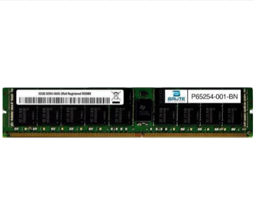 P65254-001 32GB DDR5 Dual Rank 5600 MT/s REG ECC Server Memory