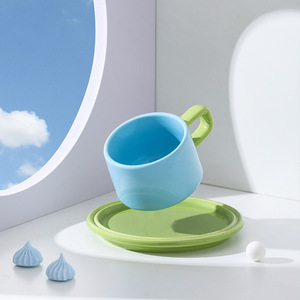 Casa porcellana Espresso tazzine con piattini Demitasse ceramica turca Set caffè Latte Latte <span class=keywords><strong>tazza</strong></span> caffè - Product Image 2