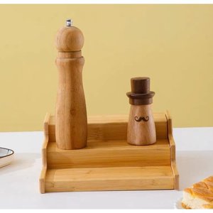 Étagère à épices en bambou extensible et réglable à plusieurs niveaux, design minimaliste pour la cuisine - Product Image 2