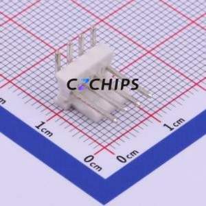 M2545R-04P Wire-to-Board Pin Header Bent Lead Through Hole,P=2.54mm Connector 1x4P 2.54mm Right Angle Insert 4P - Product Image 1