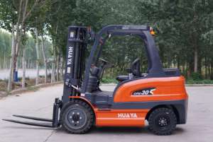 Carretilla elevadora eléctrica certificada CE, batería de litio, capacidad de 4 toneladas, 6 metros, altura de elevación, 800mm, 1200mm, distancia central de carga media - Product Image 3