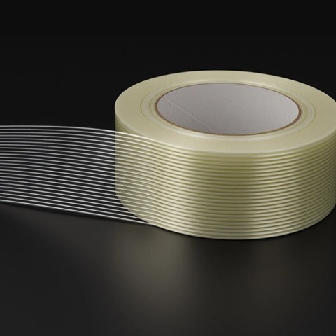 0.15mm Heavy Duty Waterproof Single Sided Fiberglass Reinforced Filament Strapping Packaging Rubber Adhesive Tape