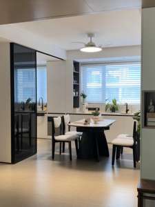 Cocina y restaurante Diseño integrado Moderno de gama alta Luz de lujo Gabinete de almacenamiento Conjunto Encimera de cocina - Product Image 6