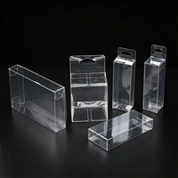 Boîte cadeau pliable transparente recyclable personnalisée OEM/ODM en plastique PET/PVC pour bijoux et parfums avec logo personnalisé