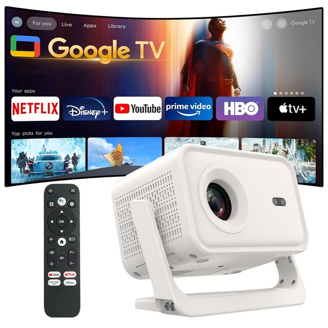 Direct Factory 4K1GB32GB Android 14 P21 GTV Projector Full HD1080P 500ANSI Lumens Auto Focus 5GWiFi6 Video Home Theater Portable