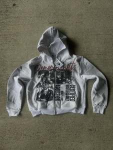 Sudaderas con Capucha Personalizadas para Hombre, de Algodón, con Cierre, Estampado DTG, Estilo Vintage, Streetwear - Product Image 1
