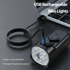 Luce Anteriore <span class=keywords><strong>Ricaricabile</strong></span> per Bicicletta Jayhwan <span class=keywords><strong>Torcia</strong></span> da Ciclismo Notturno con Funzione Antipioggia Luce per Mountain Bike - Product Image 4