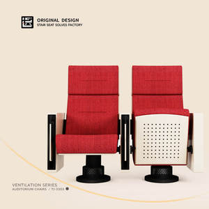 Asientos de Auditorio Contemporáneos de Acero, Plegables, Ecológicos, con Espuma Viscoelástica y Función Reclinable para Iglesias, Escuelas y Teatros - Product Image 3