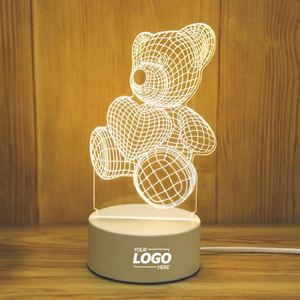 Lámpara LED 3D con Luz Nocturna para Habitación Infantil con Control Remoto - 16 Colores, Regalo Personalizado para Cumpleaños/Navidad/Halloween - Product Image 2