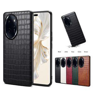 Coque de protection sans fil Denior Premium en similicuir croco pour HONOR Magic 7/6/5/100/90 Series - Prise en main sécurisée, confort et luxe - Product Image 1