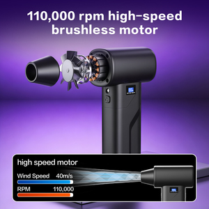 Electric Mini Jet Turbo Fan Violent Shark Handheld Portable Compressed Air <b>Duster</b> for Car & Outdoor Use DIY - Product Image 3