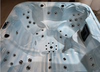Vente flash : Spa extérieur en acrylique avec désinfectant à l'ozone et chauffage électrique 3KW, fabriqué en Chine