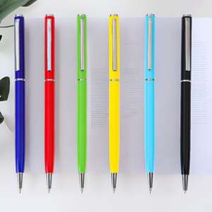 Bolígrafo Promocional con Logotipo Empresarial 2024, Regalo Publicitario, Bolígrafo de Metal Personalizado con Tinta Negra, Escritura Suave - Product Image 1