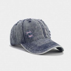 Mode Unique Direct Usine Bas quantité minimale de commande Haute Qualité Vintage Distressed Vintage Casquette de Baseball Plaine Denim Casquette de Baseball - Product Image 6