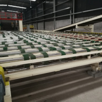 Machine automatique de fabrication de plaques de plâtre de 12.5mm PLC Core Min Ligne de production de plaques de plâtre d'investissement