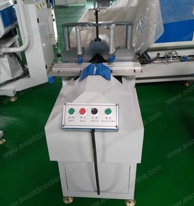 เครื่องตัดโปรไฟล์หน้าต่าง PVC EWORLD พร้อมอุปกรณ์ตัดกระจกสำหรับทำประตูหน้าต่างอเนกประสงค์ มอเตอร์ 380V 1.1kw น้ำหนัก 400 กก. - Product Image 3