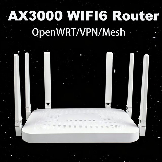Wifi6 Router Ax3000  Dual Band  Mesh  USB3.0  OpenWRT VPN Mesh Factory Sale Direct  High Quality From China