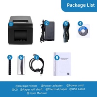 Nouvelle conception OEM Imprimante thermique de reçus de 80 mm avec coupe automatique, pour tickets de loterie, POS, USB et LAN, format 3 pouces pour ordinateur de bureau