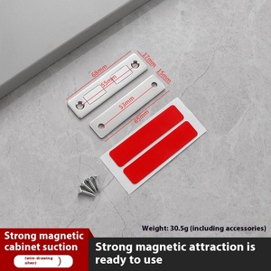 <span class=keywords><strong>Porte</strong></span> d'armoire magnétique moderne ultra-mince en acier inoxydable <span class=keywords><strong>fermeture</strong></span> <span class=keywords><strong>coulissante</strong></span> facile à tiroir pour le perçage d'installation <span class=keywords><strong>de</strong></span> salon - Product Image 6