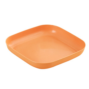 Plato cuadrado de paja de trigo apto para microondas, para frutas, verduras y uso en fiestas. - Product Image 5