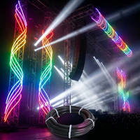 Ruban LED néon RGBW adressable SPI 360 °   Tube en silicone rond, lumière de corde étanche IP67 pour boîte de nuit, KTV, bar, scène, fête, hôtel