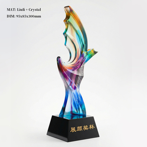 Trofeo de Cristal K9 con Forma de Águila Alada Jadevertu, con Grabado Personalizado, Premio de Reconocimiento - Product Image 4