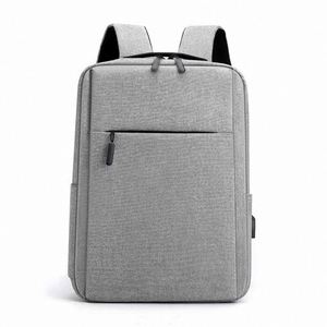 Factory Wholesale Unisex Waterproof Laptop <b>Backpack</b> USB Oxford Polyester Arcuate Shoulder Strap Custom Logo - Product Image 3