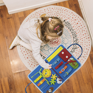 Felt Busy Board for Toddlers <b>Educational</b> Montessori Felt Busy Board Toddler Activities Kids Busy <b>Book</b> for 1-5 Years Old - Product Image 3