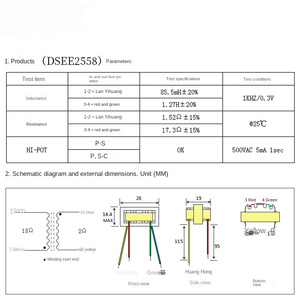 Transformador de audio con micrófono dinámico, accesorio para S58 58 - Product Image 4