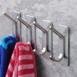 Single Iron Adhesive Towel <b>Hook</b> for Bathrobe Clothes Jacket & Robe-Wall Mounted <b>Tools</b> <b>Hook</b> - Product Image 2