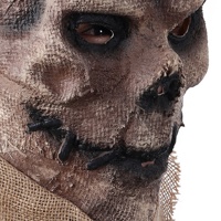 Masque de zombie d'horreur en latex pour Halloween, accessoire de décoration de fête pour adultes, masque intégral fait main