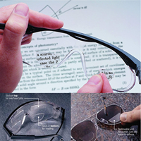 Lunettes de lecture bifocales portables en silicone liquide en 2 parties, verres bifocaux à coller sur les lunettes