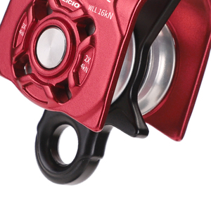 Mbs 50kn đôi ròng rọc cường độ cao bên tấm leo cứu hộ ròng rọc cho các tour du lịch cứu hộ đi qua nâng ròng rọc - Product Image 4