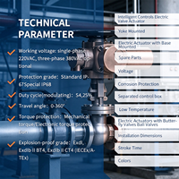 Actionneur de vanne électrique multi-directionnel marche/arrêt avec certification IP68 ATEX pour le contrôle des vannes à opercule et de vannes à guillotine industrielles